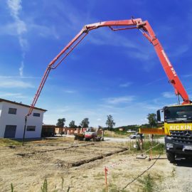 AT – Realizácia základovej dosky v obci Böheimkirchen, Rakúsko